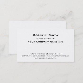 copperplate classic simplicity is elegant business card