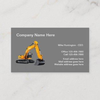 corporate office construction company business card