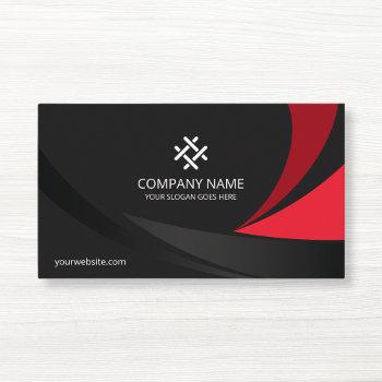 corporate professional modern black red premium business card