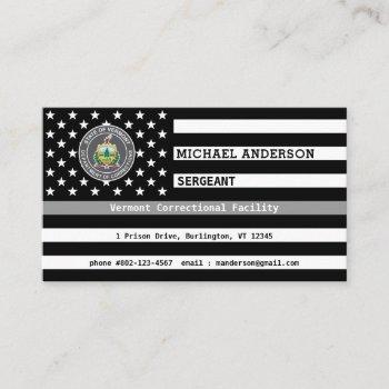 correctional officer logo custom law enforcement  business card