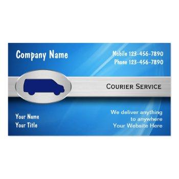 Small Courier Business Cards Front View