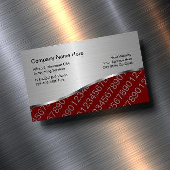 cpa accountant business card magnets