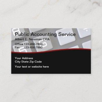 cpa accountant unique business card