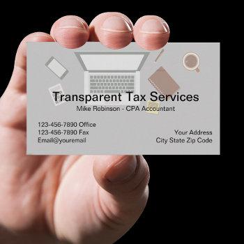 cpa tax accountant services business card