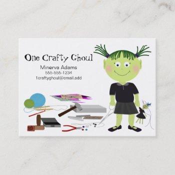 crafty girl ghoul business card