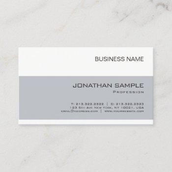 create your own elegant company simple plain business card
