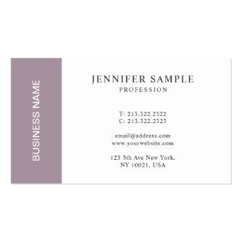 Small Create Your Own Glamorous Monogrammed Plain Business Card Front View