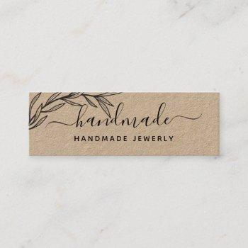 create your own laurel leaves greenery mini business card