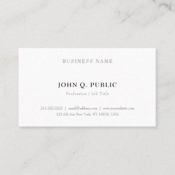 create your own modern minimalistic elegant simple business card