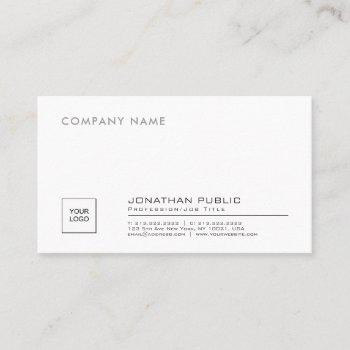 create your own stylish company plain with logo business card