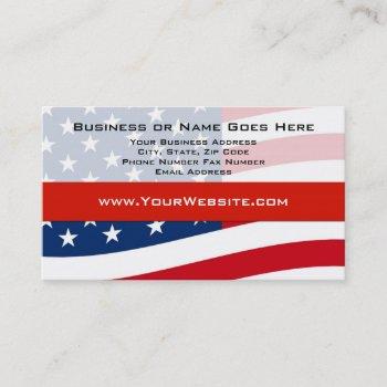 create your own usa patriotic business cards
