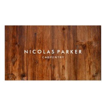 Small Create Your Own Wooden Wall 3 Business Card Front View