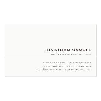 Small Creative Elegant Colors Trendy Sleek Professional Business Card Front View