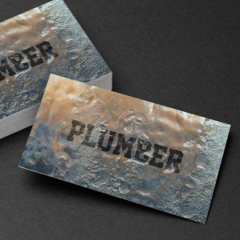 creative frozen ice plumber professional business card