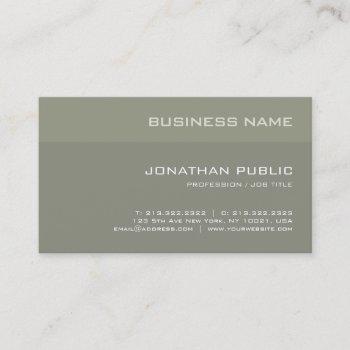 creative minimalistic modern plain luxury trendy business card