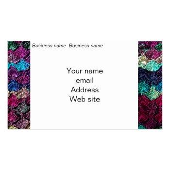 Small Crochet Handmade Business Card Back View