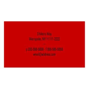 Small Crowded Upside Downtown Led Horizontal Skinny Mini Business Card Back View