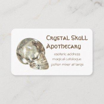 crystal skull business card