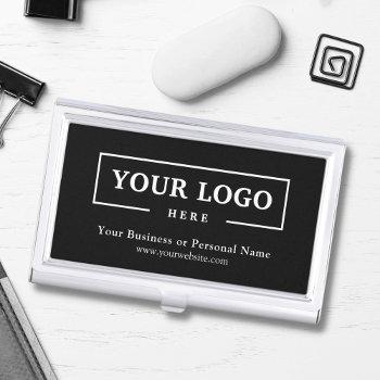 custom business logo branded corporate business card case