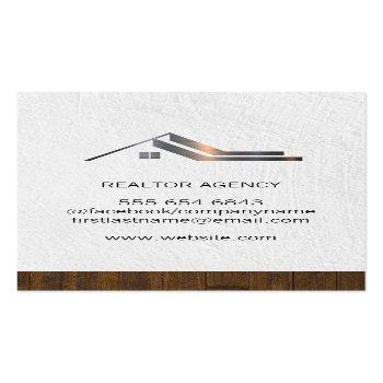 Small Custom Business Photo | Real Estate Business Card Back View