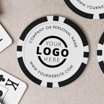 custom color promotional business logo branded poker chips
