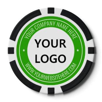 custom company logo text your business poker chips