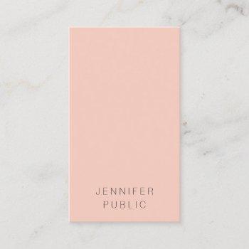 custom elegant minimalist modern simple vertical business card
