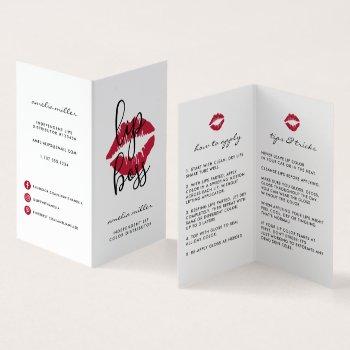 custom lip product distributor tips & tricks business card