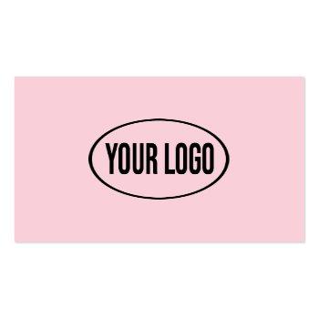 Small Custom Logo, Any Color, Square Business Cards Front View