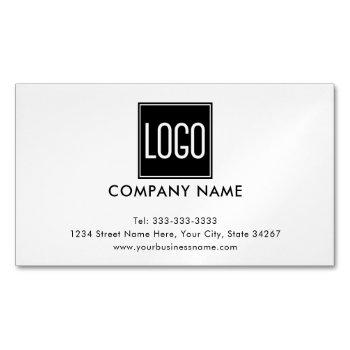 custom logo | business corporate branding business card magnet