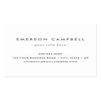 Small Custom Logo Elegant Marble Square Square Business Card Back View