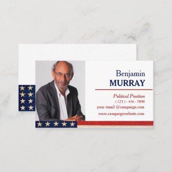 custom photo political campaign business card