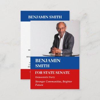 custom photo political campaign politician business card