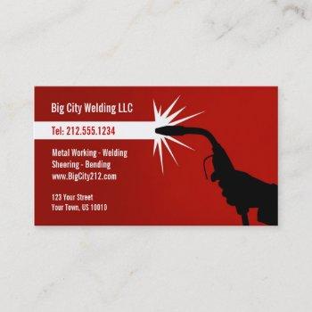 customizable welding business card