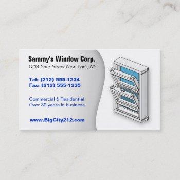 customizable window installer bc business card