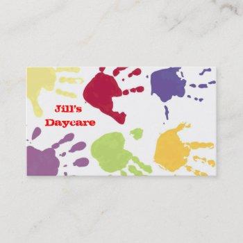 daycare business card
