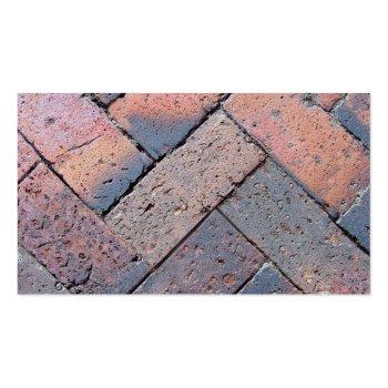 Small Decorative Home Brick Paving Business Card Back View