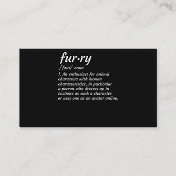 definition furry fandom furries design cosplay business card