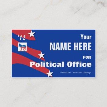 democrat - political election campaign business card