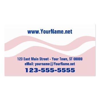 Small Democrat Political Election Campaign Business Card Back View