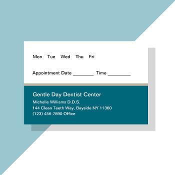 dentist appointment business cards combo