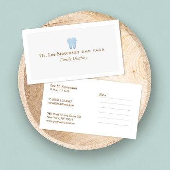 dentist office dds appointment business card