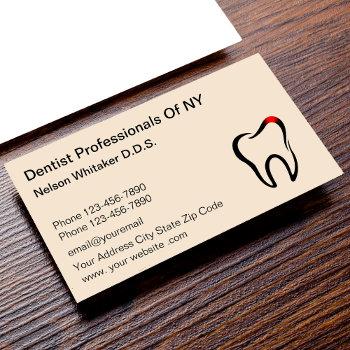 dentist office dental professionals business card