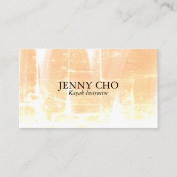 Small Distressed Neutrals Textured Business Card Front View