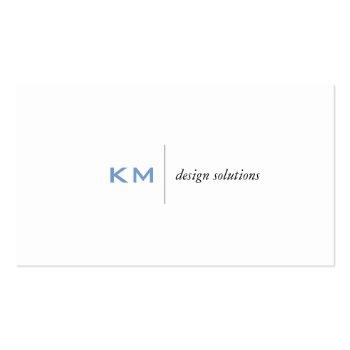 Small Divider Line (sky Blue) Tab Business Card Front View