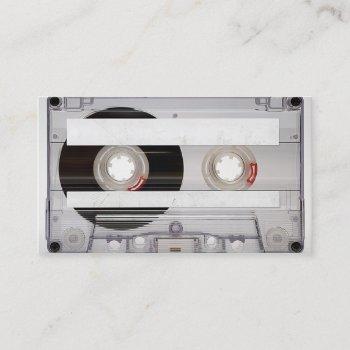 dj cassette tape business card template