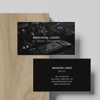 dj custom business card