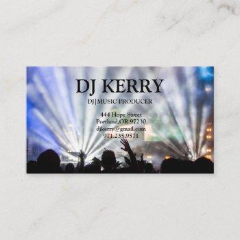 dj disc jockey electronic business card
