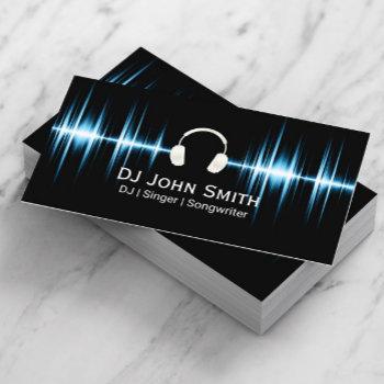 dj music beat professional business card