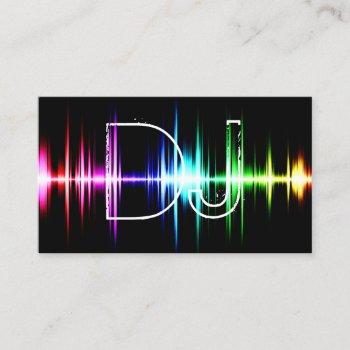 dj music beats modern business card